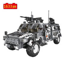 Vehículo blindado SWAT 2 en 1, serie militar del ejército de la Segunda Guerra Mundial, M117, modelo, bloques de construcción, juguetes, regalos 2024 - compra barato