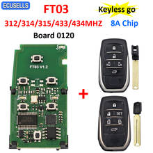 Lonsdor FT03 Circuit Board 0120 312/314/433/434Mhz 8A Chip Keyless Go Remote Smart Car Key Pcb for Lexus Toyota Alphard Vellfire 2024 - buy cheap