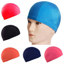 Gorro de baño de tela transpirable para adultos y niños, gorro de ducha de nailon, Color sólido, de alta elasticidad, Chic, Unisex 2024 - compra barato