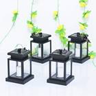 Luz solar de jardim à prova d'água, 2 peças, cintilação, sem chamas, vela, iluminação ao ar livre, pendurado, sem fumaça, lanterna solar para acampamento 2026 - compre barato