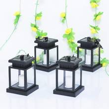 Luz solar de jardim à prova d'água, 2 peças, cintilação, sem chamas, vela, iluminação ao ar livre, pendurado, sem fumaça, lanterna solar para acampamento