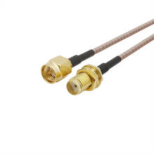 Conector de Cable macho a hembra SMA, conector de Cable macho a hembra SMA, doble blindaje, Cable Coaxial RG316D, 10/15/20/30/50CM, 1 ud. 2024 - compra barato