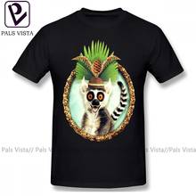 Lemur T Shirt King Julian T-Shirt Male Summer Tee Shirt Fun 4xl Printed 100 Percent Cotton Short-Sleeve Tshirt 2024 - buy cheap