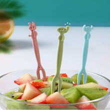 Newly 50Pcs Disposable Fruit Snack Fork Dessert Food Picks Plastic Cake Forks Cocktail Picks for Home and Catering Party 2024 - buy cheap