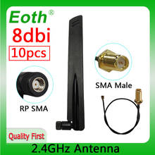 EOTH 2.4g antenna 8dbi sma female wlan wifi 2.4ghz antene IPX ipex 1 SMA male pigtail Extension Cable iot module antena 2024 - buy cheap