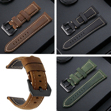 Handmade Crazy Horse Leather Watch Band 20mm 22mm 24mm Vintage Watch Strap For Panerai Omega IWC Watchband 2024 - buy cheap