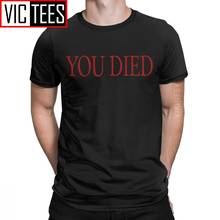 You Died Dark Souls Tshirt Men Praise The Sun Bloodborne Game Vintage Pure Cotton Round Neck T Shirt Unique 2024 - buy cheap