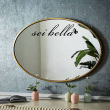 Hot Mirror Sentence Environmental Protection Vinyl Stickers For Bedroom Rooms Wall Art Decal Bath Room Vinyl Mural vinilo pared 2024 - buy cheap