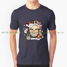 Camiseta hayao miyazaki e ghibli, camiseta vintage com personagens da moda, hayao miyazaki ghibli totorta lapula notefer supra icaa 2024 - compre barato