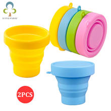 2pcs Protable Drinkware Tools Coffee Cup Water Folding Gargle Cup for Outdoor Travel Tea Glass Cup Travel Silicone Cups ZXH 2024 - buy cheap