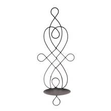 Metal Iron Candlestick Hanging Wall Sconce Candle Holder Home Decor Ornaments 2024 - buy cheap