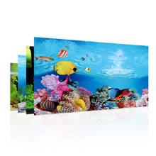 PVC Double Sided Aquarium Background Poster Decoration Aquarium Ocean Decorative Wall Background Poster For Fish Tank 2024 - buy cheap