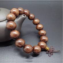 Pulsera de madera de Buda para mujer y hombre, brazalete elástico de cuentas, budismo, oración, pulsera de Buda tibetano, joyería para amantes 2024 - compra barato