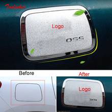 Tonlinker Exterior Tank Cover Case sticker With logo for Citroen C5 Aircross 2017-19 Car Styling 1 PCS Metal/ABS Cover sticker 2024 - buy cheap