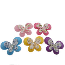 Apliques de mariposa peludos de fieltro acolchado de cinco colores, gran oferta, 50 Uds., envío gratis 2024 - compra barato
