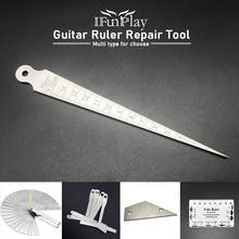 Guitar Bass Fret Leveling Ruler Fret Bridge Measuring Ruler Guitarra Luthier Repair Tool Guitar Accessories 2024 - buy cheap