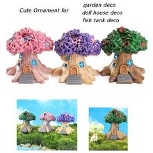 Mini casa da árvore de fadas jardim em miniatura micro ornamento da paisagem artesanato decoração miniaturas moldes de gesso em miniatura decoração do jardim 2024 - compre barato