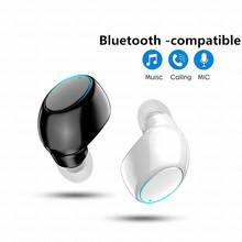 Mini fones de ouvido intra-auriculares sem fio, headset bluetooth 5.0 estéreo com microfone para esportes, corrida para samsung huawei xiaomi 2024 - compre barato