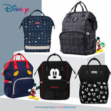 Disney mochila de maternidade fofa, bolsa para carrinho de bebê, cuidados com o bebê, mochila e porta fraldas à prova d'água da minnie e mickey 2024 - compre barato
