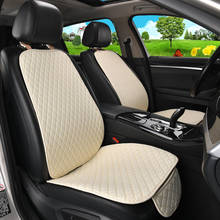 1 Seat Flax Car Seat Cover With Backrest Automobile Seat Cushion Protector Pad Mat for Auto Front Car Styling Interior 2024 - buy cheap