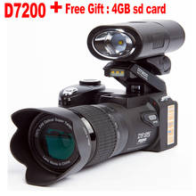 Цифровая камера D7200, 13-мегапиксельная цифровая зеркальная камера, 24X телеобъектив и 8X цифровой зум, широкоугольный объектив, светодиодный прожектор 2024 - купить недорого