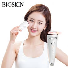 Bioskin original, massageador de beleza facial, cuidados com a pele, luz azul vermelha, rejuvenescimento, clareamento e aperto da pele 2024 - compre barato