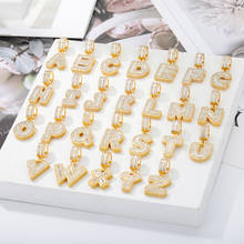 Hip Hop Trend Cubic Zirconia Letters A-Z Pendant Necklaces Iced Out Rock Style Initial Charms Necklace Fantastic Jewelry Gift 2024 - buy cheap