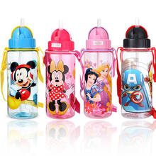 Garrafa de água com desenhos da disney, garrafa portátil com 510ml, para bebês e crianças, para o ar livre 2024 - compre barato