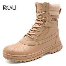 Big Size 39-48 Desert Boots Tactical Mens Boots Wear-resisting Army Boots Men Waterproof Outdoor Hiking Men Combat Ankle Boots 2024 - buy cheap