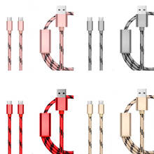 Cable de datos Micro USB 3 en 1 para IPhone, Xiaomi, Redmi, Samsung S8, Cable de carga para teléfono móvil 2024 - compra barato
