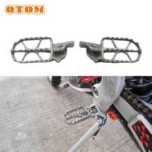 OTOM Motorcycle Front Pedal Pit Dirt Bike Stainless Steel Footrests Foot Peg For HONDA CRF CRF250R CRF450R 12-18 CRF450RX 17-18 2024 - buy cheap