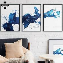 Splashed Water Abstract Canvas Poster Minimalist Wall Art Print Painting Still Life Modern Picture Living Room Nordic Decoration 2024 - buy cheap