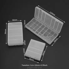 Plástico duro transparente caixa de armazenamento caso capa titular para aa/aaa bateria d18 20 dropshipping 2024 - compre barato