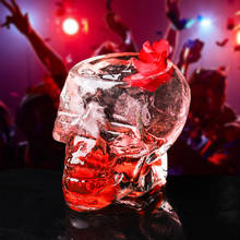 New Crystal Skull Head Glass Whiskey Vodka Beer Wine Cup Home Kitchen Bar Club Drinking Ware Man Gift Cup Glass Drinkwares/ 2024 - buy cheap