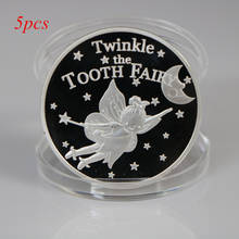 5PCs/lot Tooth Fairy Commemorative Silver Coin Children Baby Teeth Growth Gifts Souvenir Art Crafts Decoration collection 2024 - buy cheap