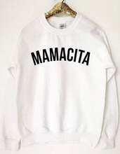 Mamacita moletom mãe vida jumper manga comprida transporte da gota bonito quente hoodies moletom mamacita 2024 - compre barato