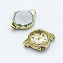 Shsby relógio de mesa personalidade dourada, joia que combina com pequenas flores pretas, acessórios para relógio de mesa, atacado 2024 - compre barato