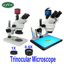 3.5-45X 13MP HDMI VGA /22MP 38MP USB TF HD Trinocular Stereo Repair Microscope Digital Camera LED Lens Phone Soldering Tools