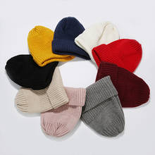 H3567 Warm Ear Protection Beanie Hat Women Men Knitted Autumn Winter Skullies Cap Korean Leisure Solid Color Fashion Simple Hats 2024 - buy cheap