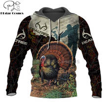 bow field ANIMALS HUNTING turkey 3D Hoodies Hoodie Men Women New Fashion Hooded Sweatshirt Long Sleeve Casual Pullover coat-2 2024 - buy cheap