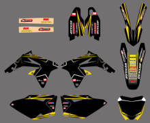 0120  Black NEW TEAM DECALS STICKERS GraphicS For Suzuki RMZ450 RMZ 450 2008 2009 2010 2011 2012 2013 2014 2024 - buy cheap