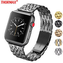 Stainless Steel band For Apple Watch 5 4 Band 42mm Bracelet for iwatch series 5 4 3 2 44mm strap for iwatch series 4 40mm 38mm 2024 - buy cheap