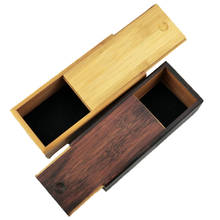 Moda artesanal de bambu caixa de óculos de sol de madeira quadro vintage duro caso para mulher masculina 2024 - compre barato
