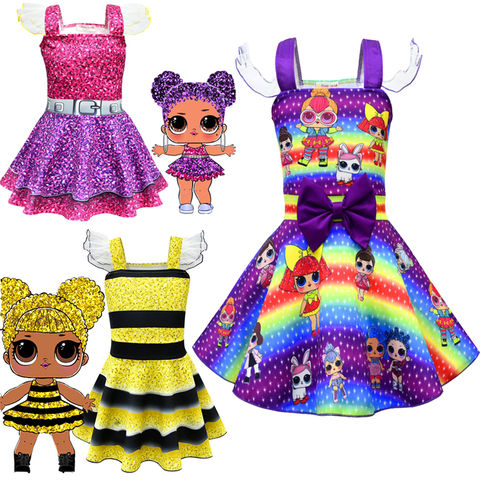 LOL Surprise Doll; Балетное платье без рукавов для девочек с героями мультфильмов; Детские платья для кукол Lol; Детские вечерние платья для дня рождения; Карнавальный костюм; Vestidos 2022 - купить недорого