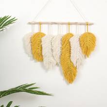 Boho Dream catcher Wall Hanging Tapestry Feather Woven Cotton Handmade Macrame For Bedroom Living Room Home Decoration #W0 2024 - buy cheap