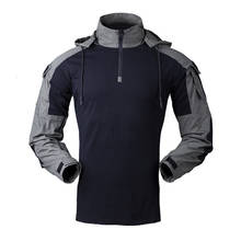 Мужская тактическая рубашка с капюшоном Gen3, армейская камуфляжная рубашка Fan CS, тренировочная боевая рубашка для стрельбы на поле, для активного отдыха, спорта и походов 2024 - купить недорого