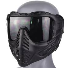 Máscara táctica para Airsoft, máscara de calavera antiniebla, lentes de PC, Juegos Militares CS, caza, tiro, Paintball, máscara protectora facial 2024 - compra barato