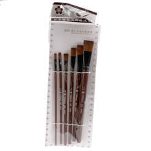 6Pcs Nylon Acrylic Oil Paint Gouache Brushes For Artist Supplies Watercolor Set Q6PA 2024 - buy cheap