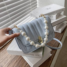 Luxury Small Messenger Crossbody Bags For Women 2021 PU Leather Designer Pearl Handbags Fashion Female Shoulder Bag Totes 2024 - buy cheap