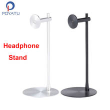 POYATU Universal Aluminum Headphone Hanger Stand Bracket Rack Headphone Desk Display Gaming PC Stand Holder Solid Base Rack 2024 - buy cheap